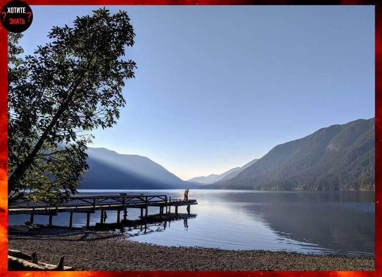 Озеро полумесяц штат Вашингтон