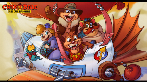 Chip 'n Dale Rescue Rangers ( Чип и Дейл спешат на помощь ) NES 1990 год (Рус.)