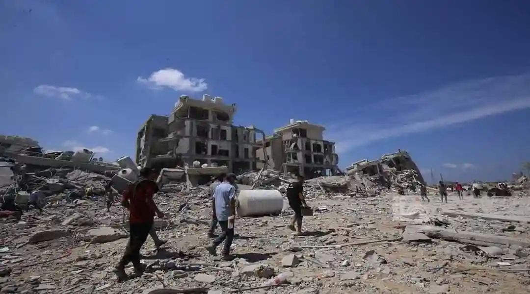 Дейр-эль-Балах в секторе Газа после вывода израильских войск. Изображение: Новости Кудс.