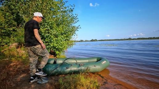 Рыбалка на кольцо, река Кама.