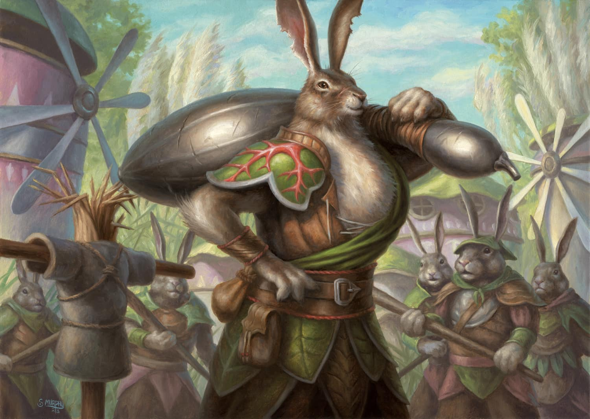 Jacked Rabbit (Bloomburrow Commander Decks) - art by Scott Murphy