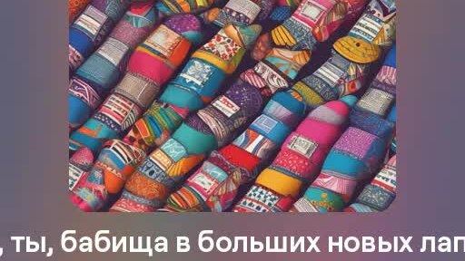 27-Баба ли, ты, бабища в больших новых лаптищах...