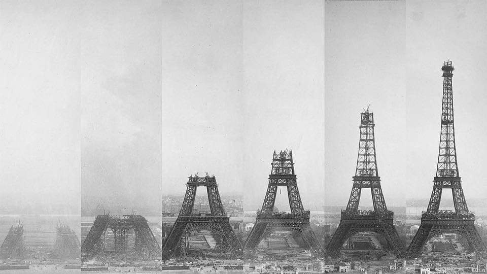 Поэтапное строительство Эйфелевой башни, 1887 год