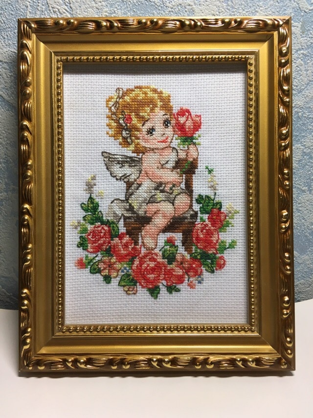 Первая вышивка на работе "День ангела" от компании "Чудесная игла" (арт.35-18)