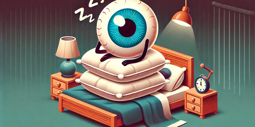 Поза для сна больных глаукомой.