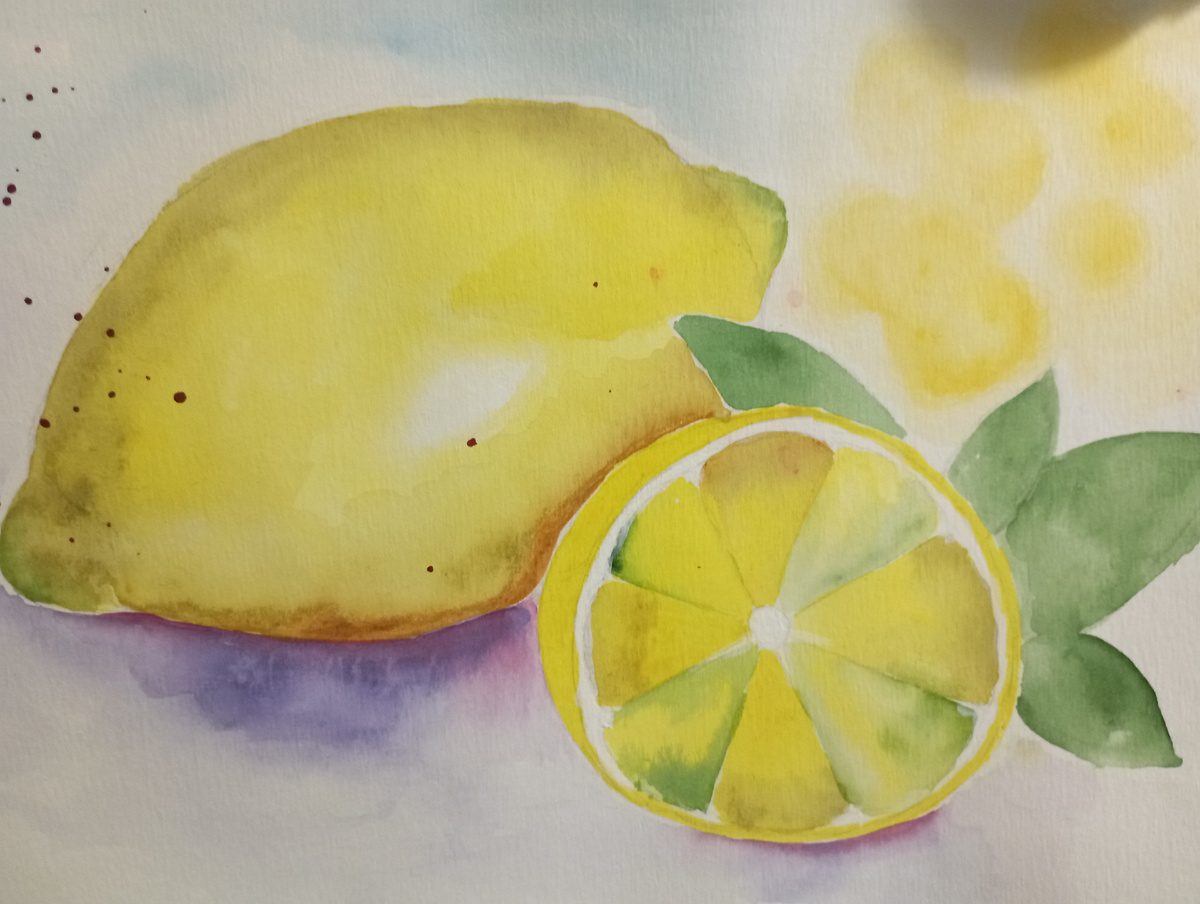 Учусь рисовать акварелью. 