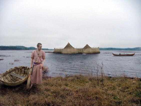 Наиболее типичный кранног - на насыпном островке.