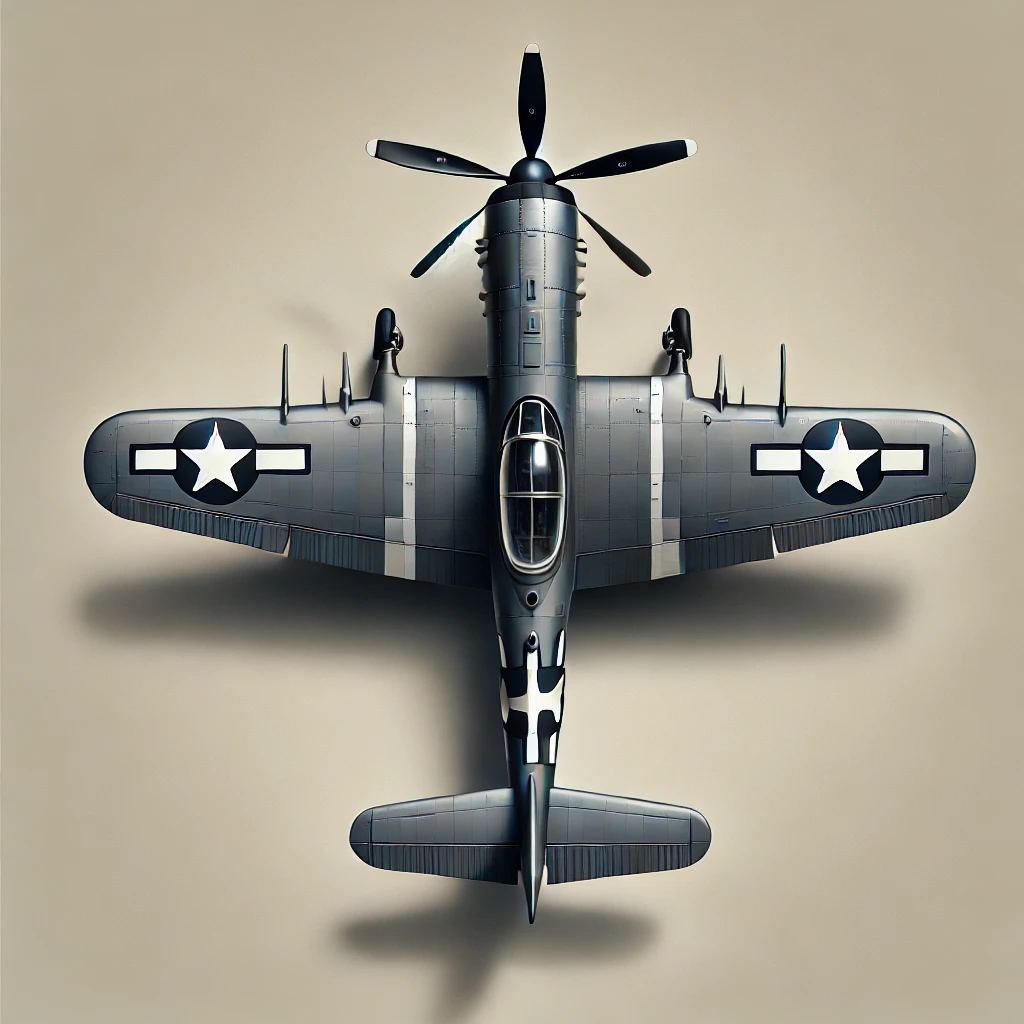 BELL P-63 KINGCOBRA ВИД СВЕРХУ