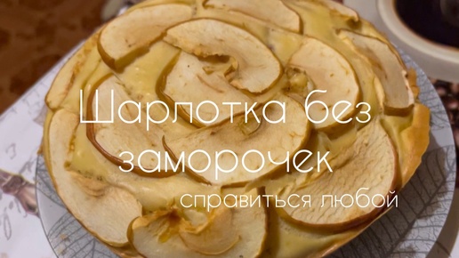 Шарлотка без заморочек( справиться любой)