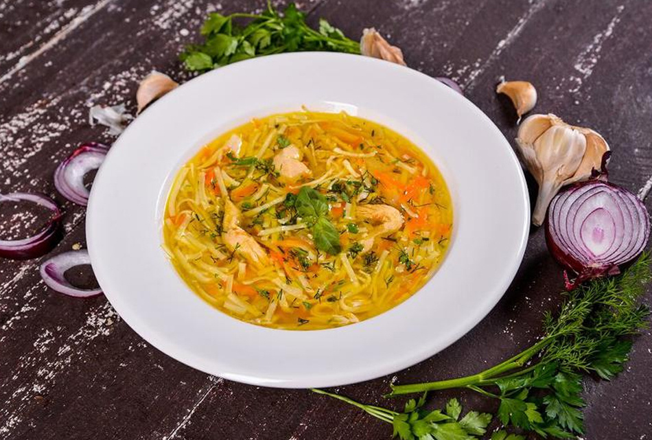 Куриный суп с лапшой - Легкий и питательный суп, рецепт который любят в любом возрасте