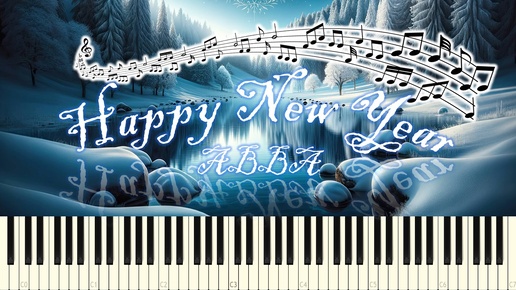 Download Video: ABBA - Happy New Year (piano tutorial) [НОТЫ + MIDI]