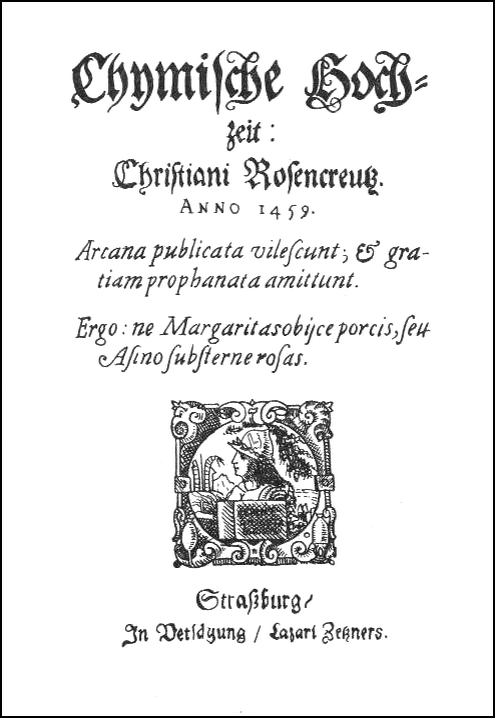 Химическая свадьба Христиана Розенкрейца в году 1459, титульный лист