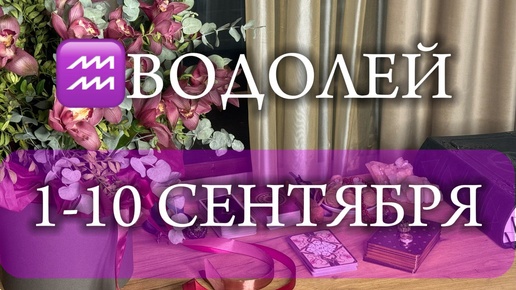 ♒ВОДОЛЕЙ✨1-10 Сентября 2024✨