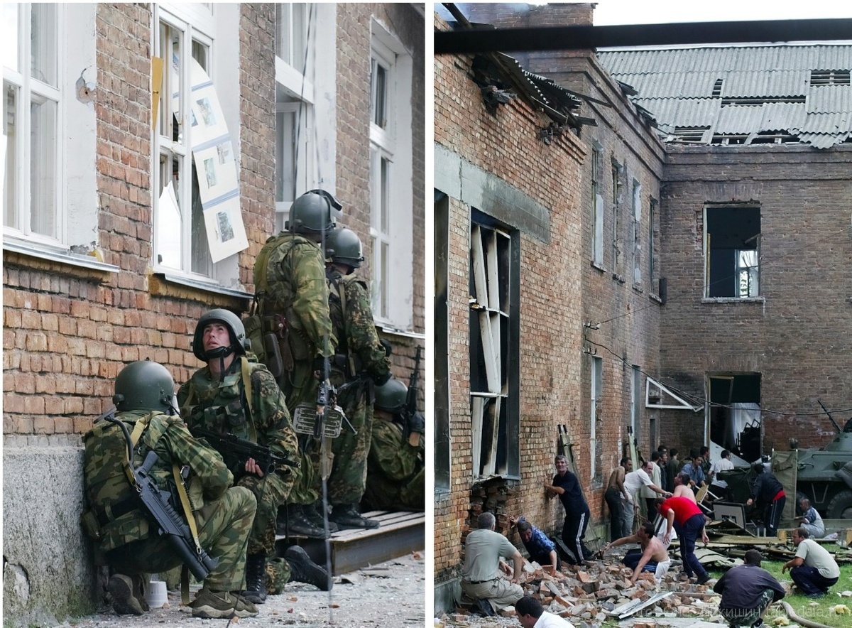 Трагедия в беслане 3 сентября 2004. Захват школы в беслане 1 сентября. Террористы в школе для презентация. Когда была захвачена школа. Личности террористов в беслане.