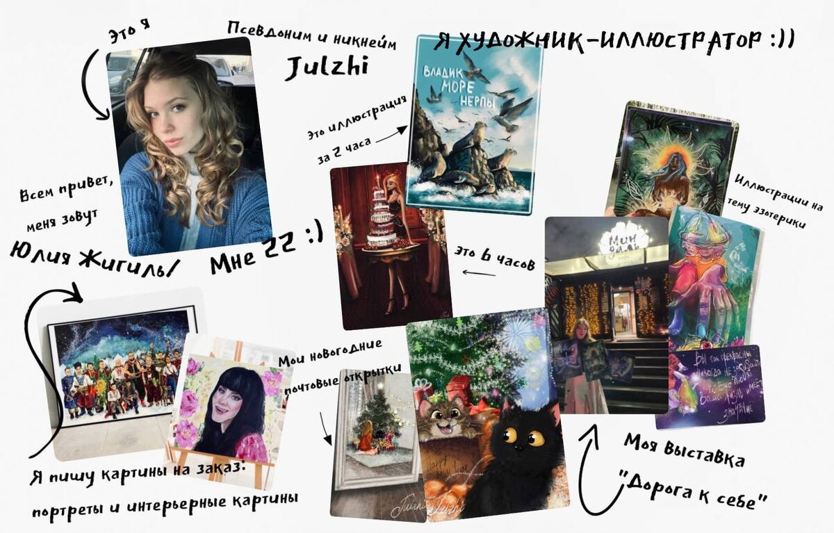 Коллаж из фотографий личного архива Julzhi