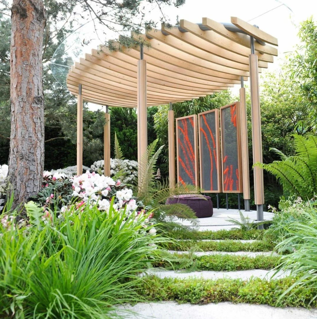 Креативный навес на даче. Яндекс картинки.