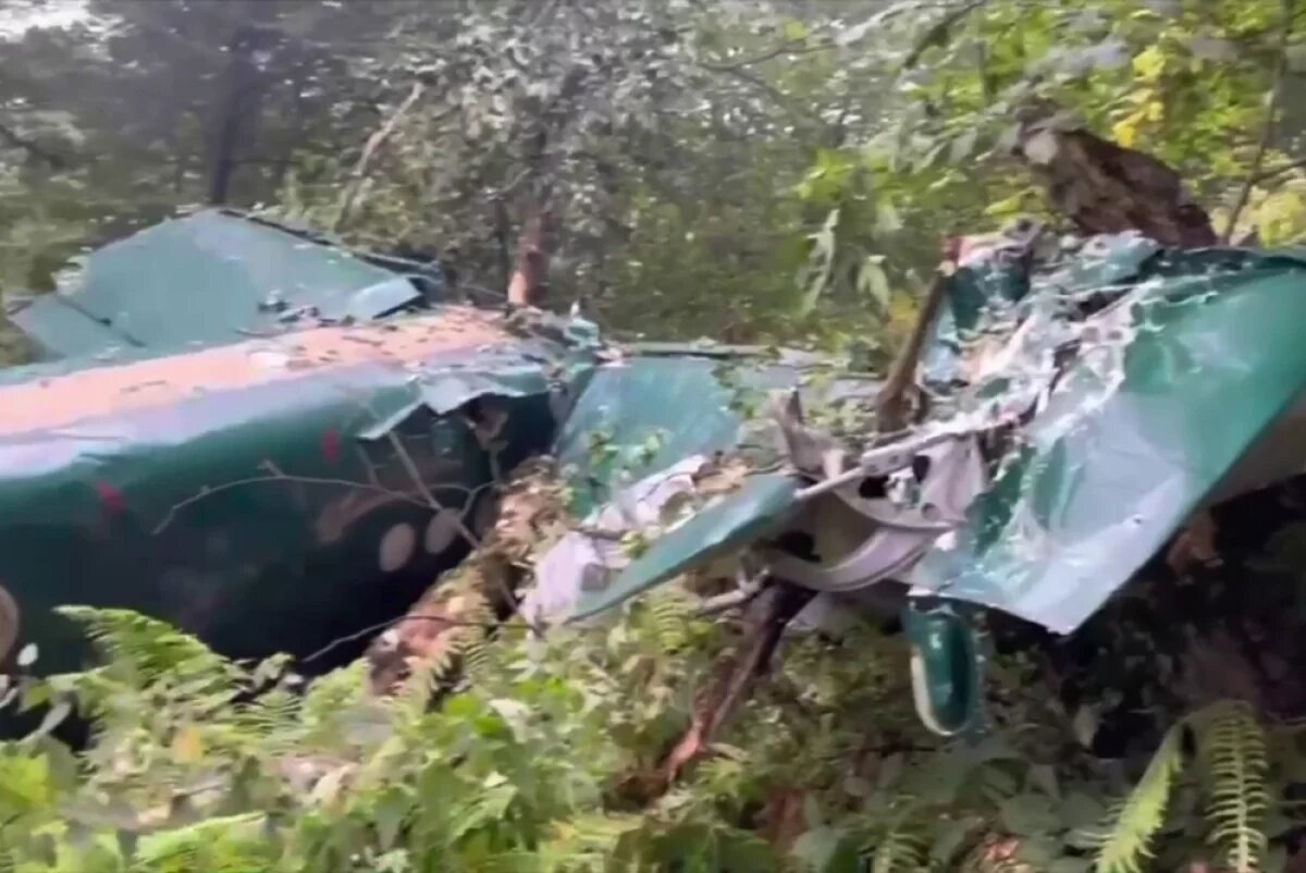    Самолёт разбился при жёсткой посадке.