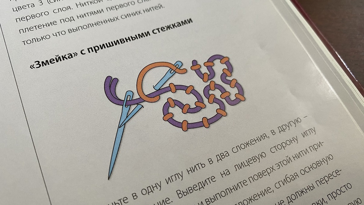 Фрагмент галереи стежков из книги.