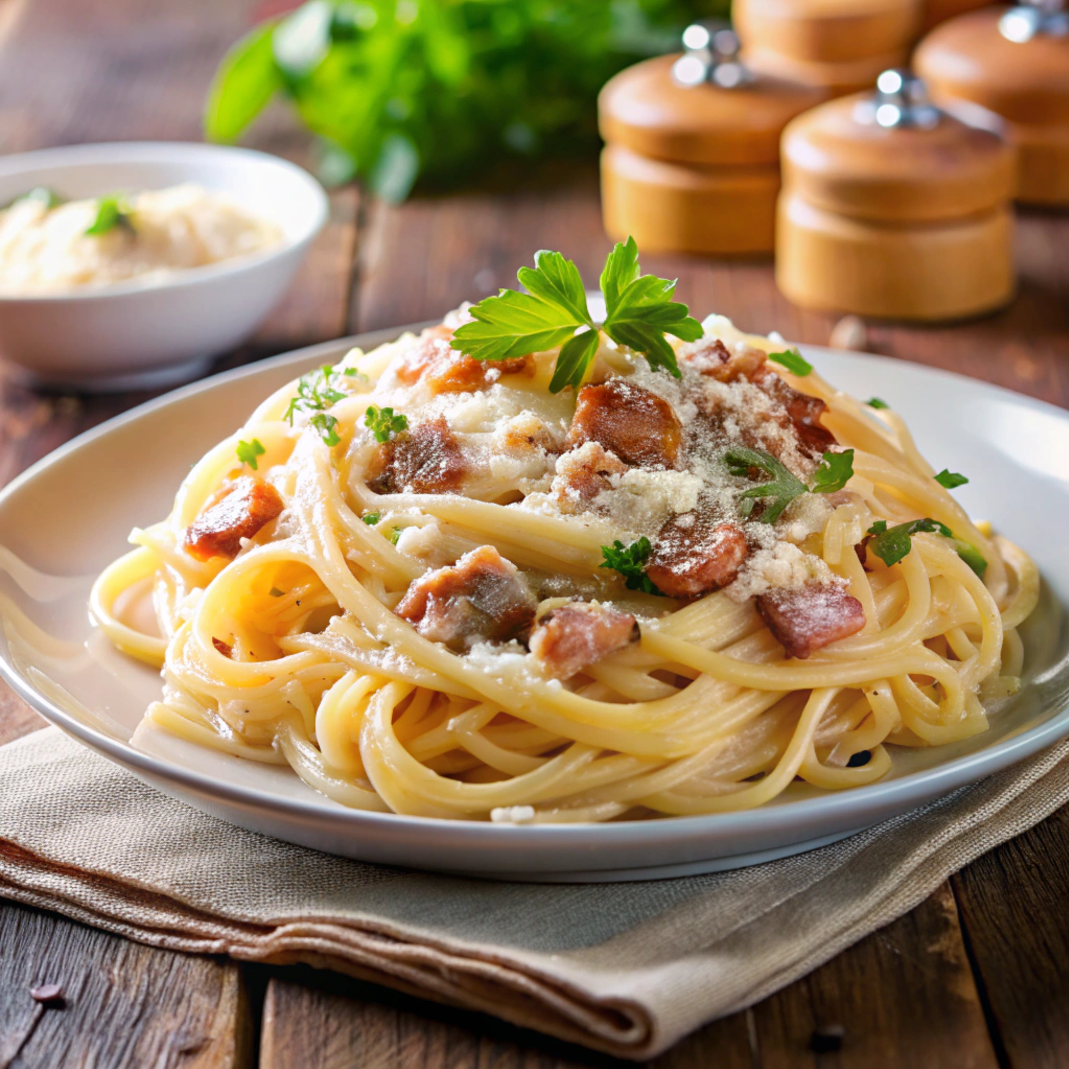 Классическая паста карбонара с беконом и сливками: изысканный рецепт итальянской кухни
