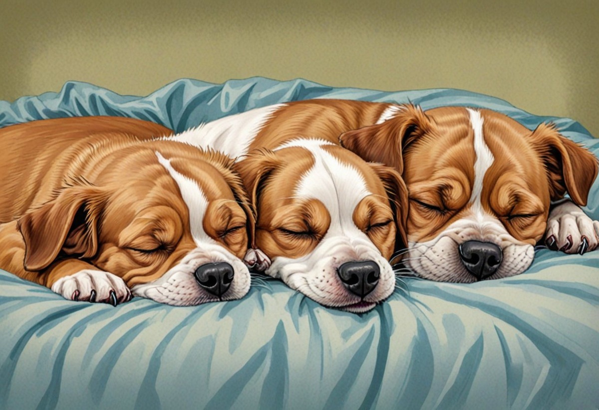 Когда собаки спят, она охраняют наши сны