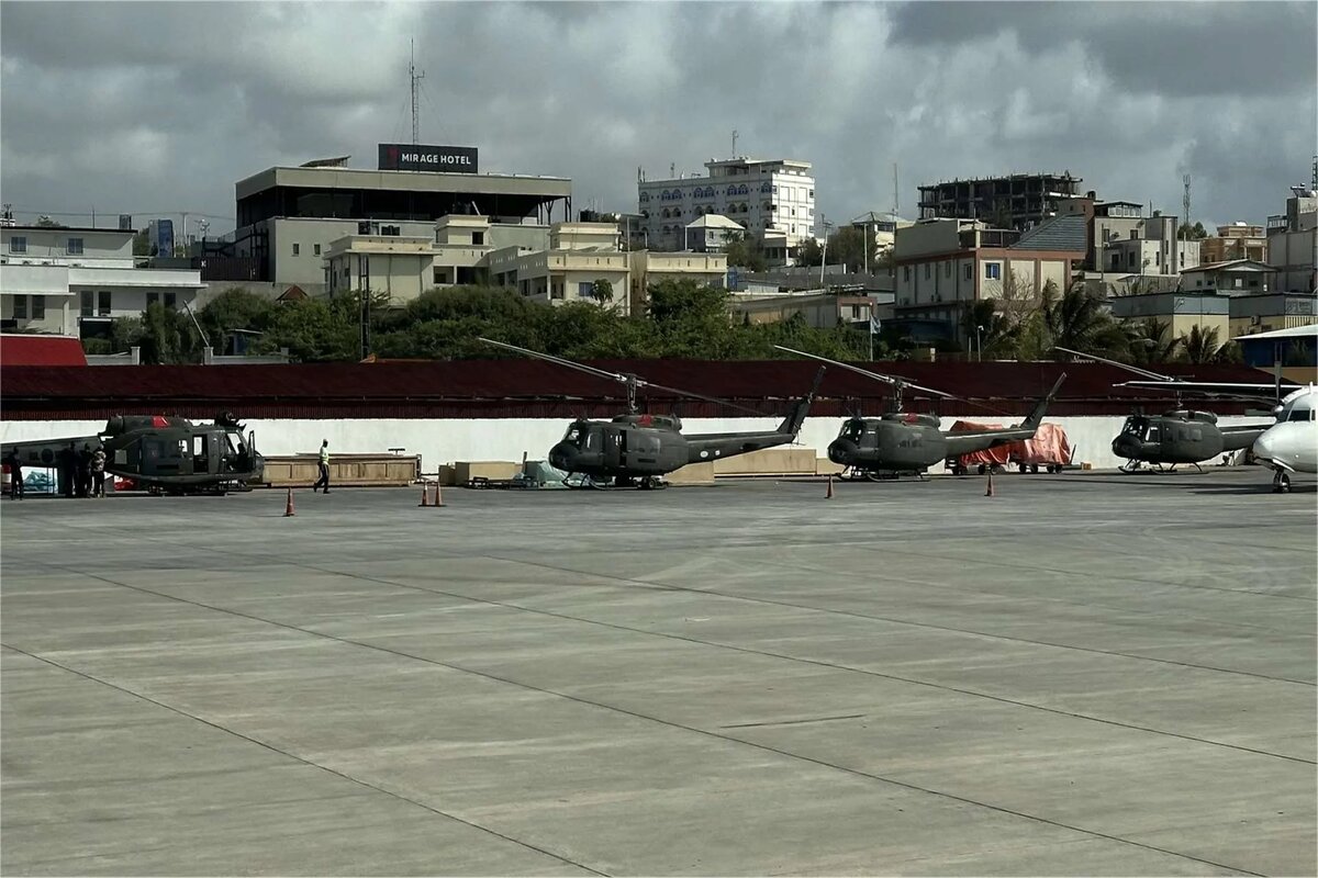 Вертолеты Bell 412EPX в Сомали. Фото: Интеренет Social Media