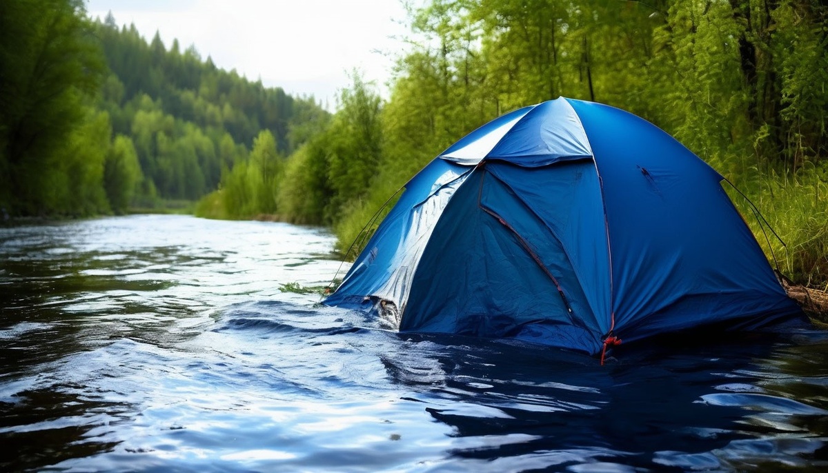 Палатка в воде