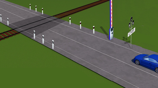 Как должен поступить водитель при проезде данного переезда?