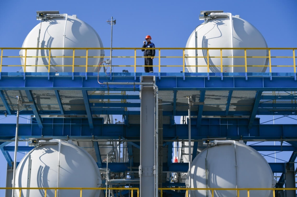 Амурский газоперерабатывающий завод «Газпрома». Фото: Юрий Смитюк/ТАСС