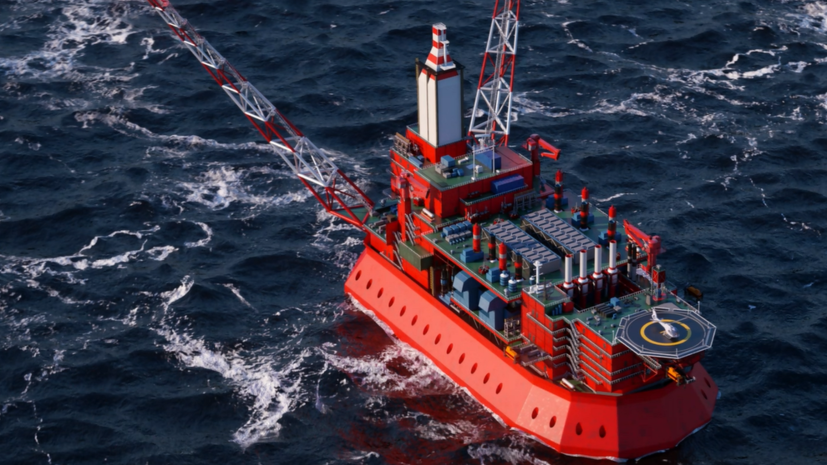     Макет ледостойкой платформы  «Газпром»