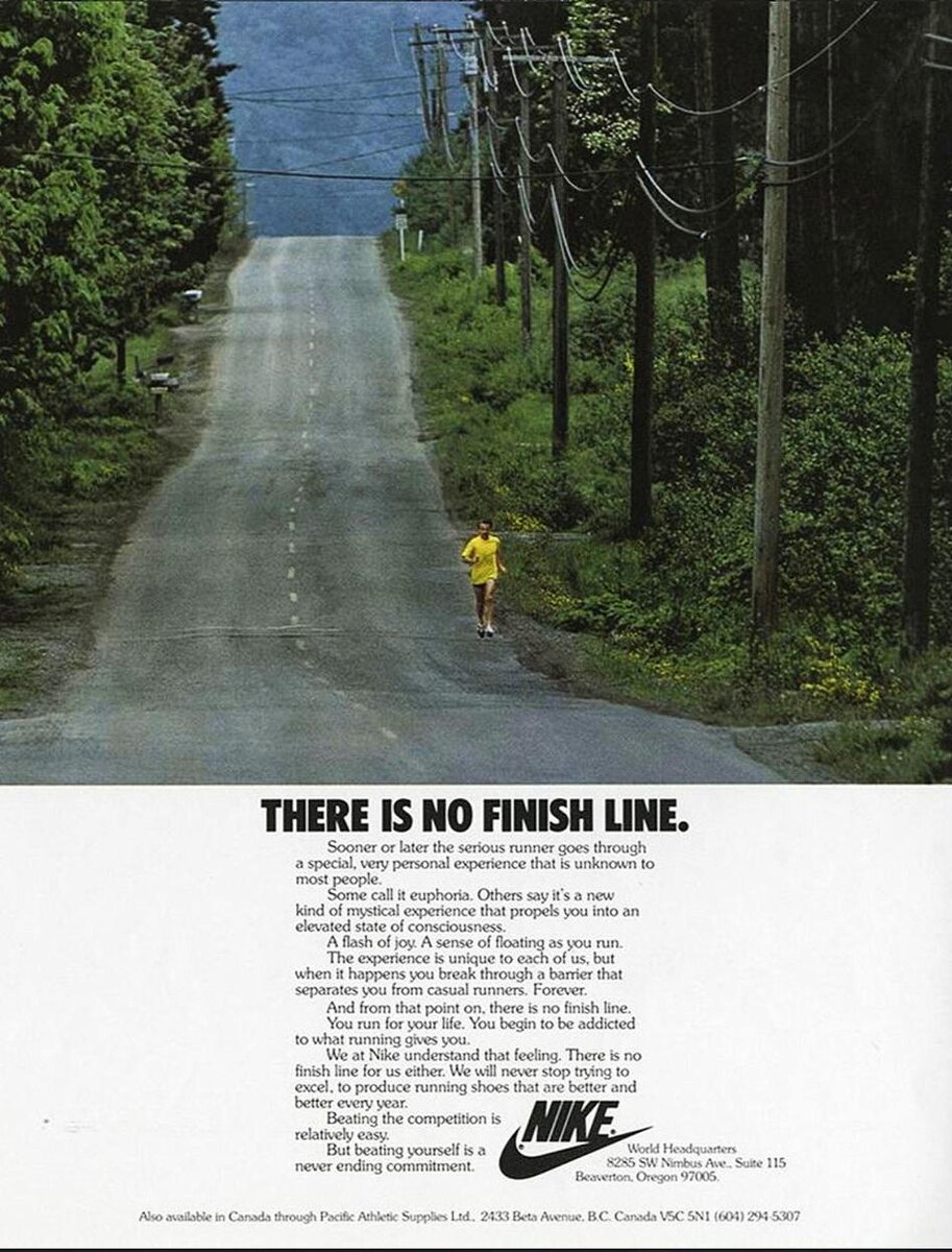 THERE IS NO FINISH LINE.