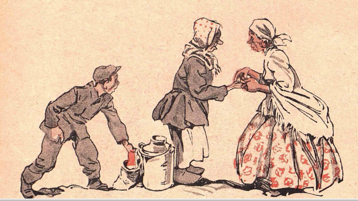 Художник ,Э. Лусберг журнал "Крокодил"№34 1939