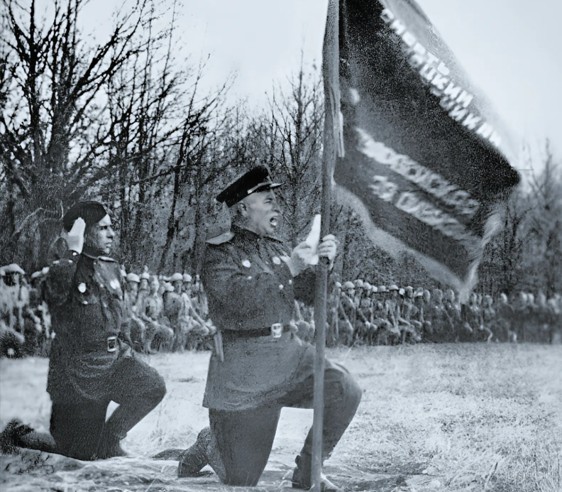 70-я армия НКВД перед боем.