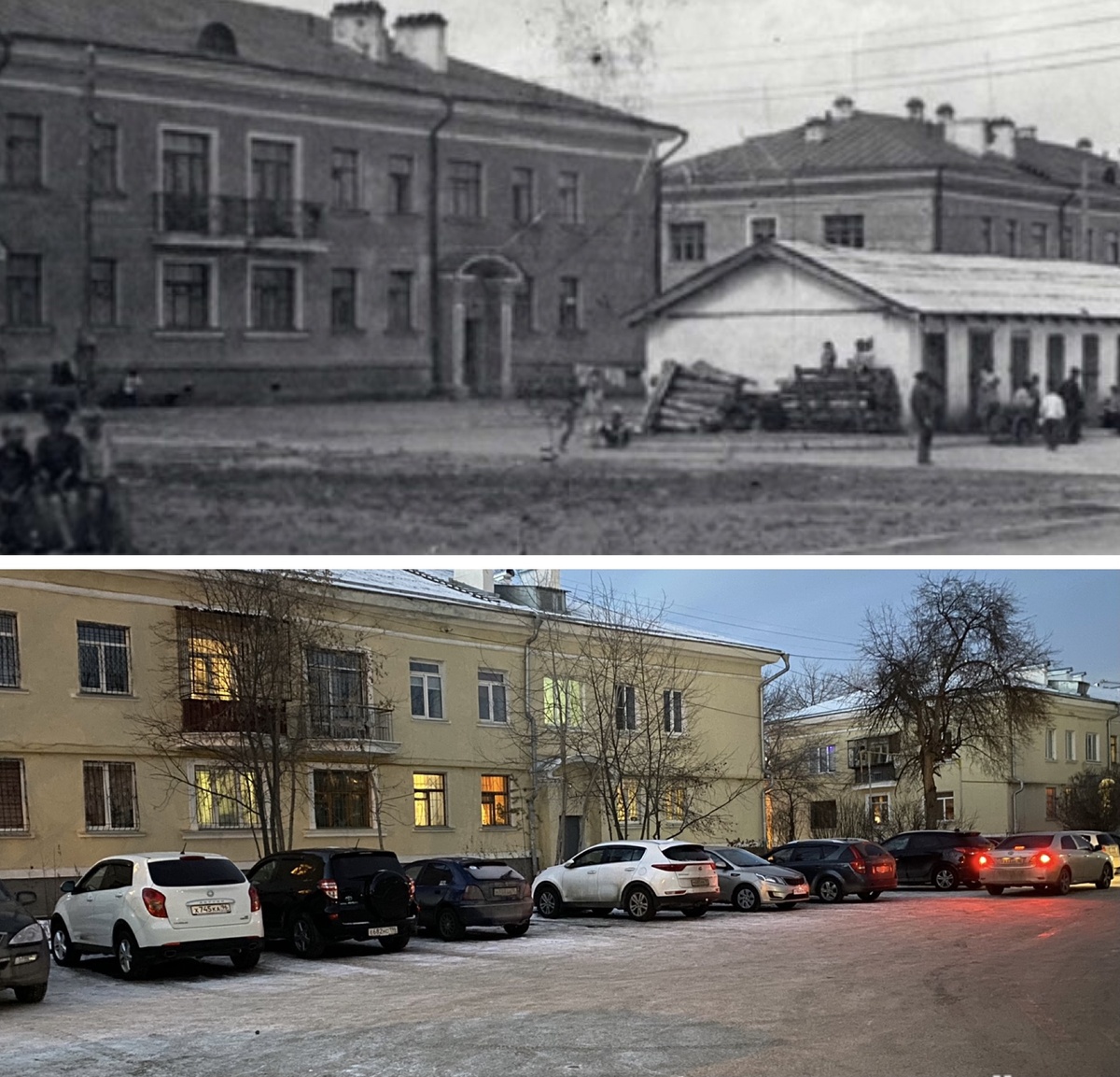 До декрета я любила делать фото «до/после» различных мест нашего района. 