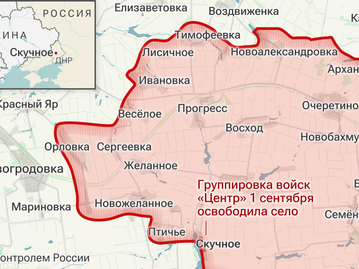    Освобожденное село Скучное в ДНР© Инфографика