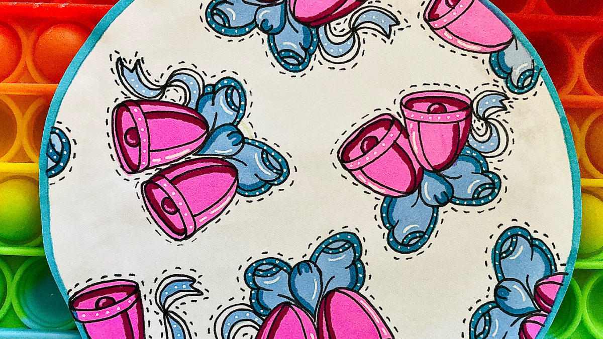 Авторский дизайн пакетик с Колокольчиками 🔔 из коллекции «Новогодние шары». 𝕃𝕚𝕟𝕒 𝔸ℝ𝕋