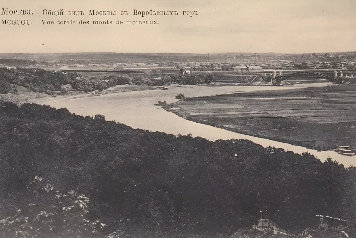 Вид Москвы с Воробьёвых гор, 1911 год. Фото: pastvu.com