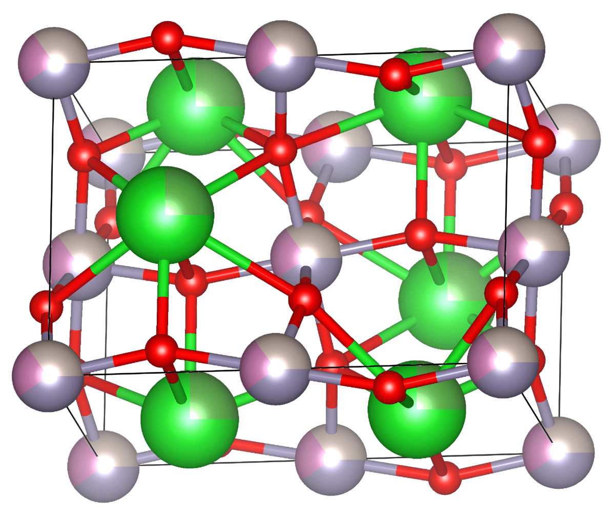    Атомная структура полупроводникового перовскита LSSIRuO / © Kusum Sharma et all., Physical Chemistry Chemical Physics