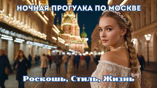 Download Video: Ночная прогулка по Москве: Роскошь, Стиль, Жизнь! 🌆💖