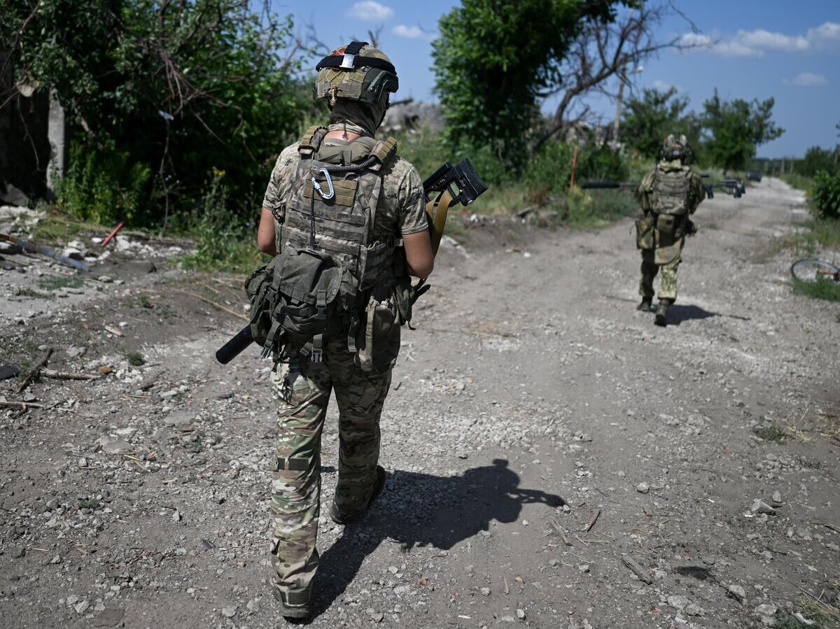    Российские военнослужащие в зоне проведения спецоперации© РИА Новости / Станислав Красильников