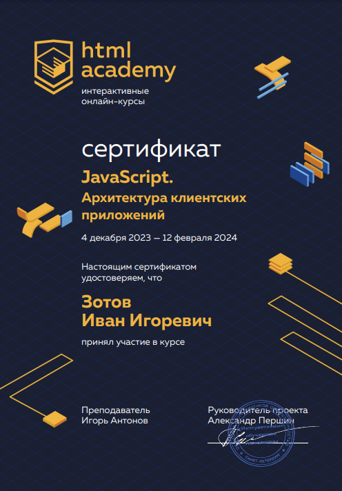 Сертификаты