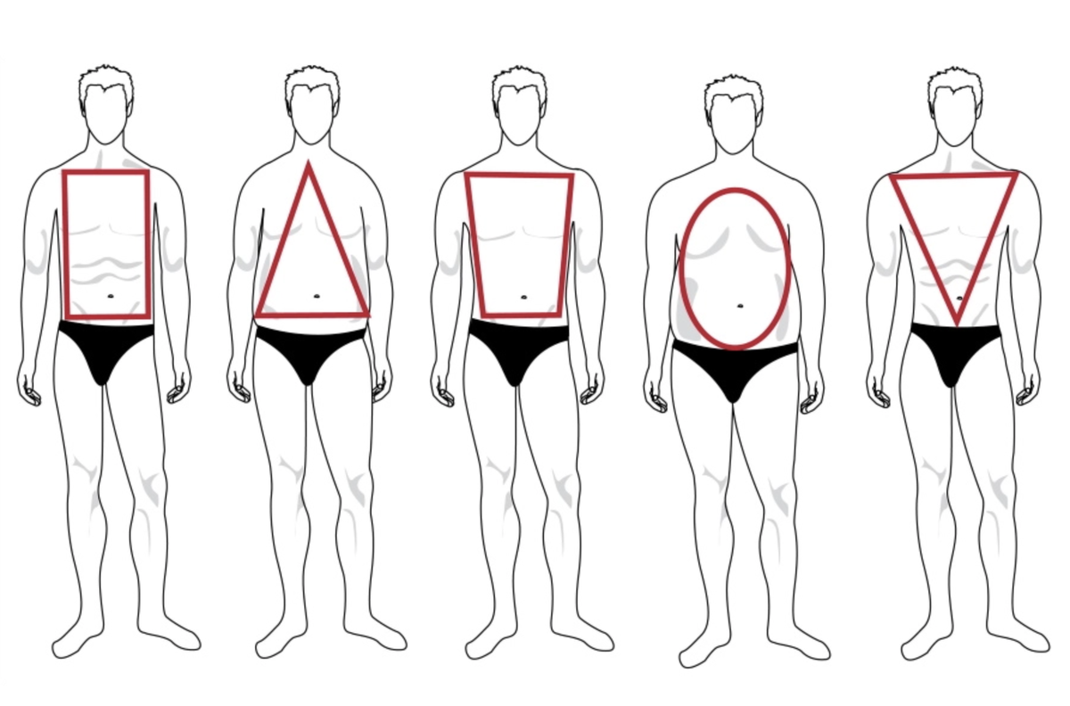 5 типов мужской фигуры
