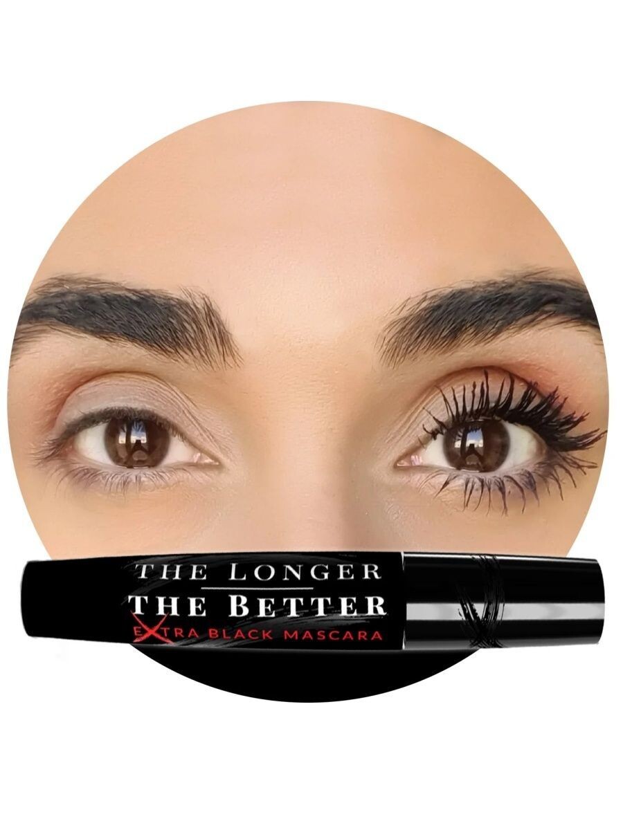 Тушь для ресниц удлиняющая экстра черная The Longer The Better Extra Mascara Layla Cosmetics 