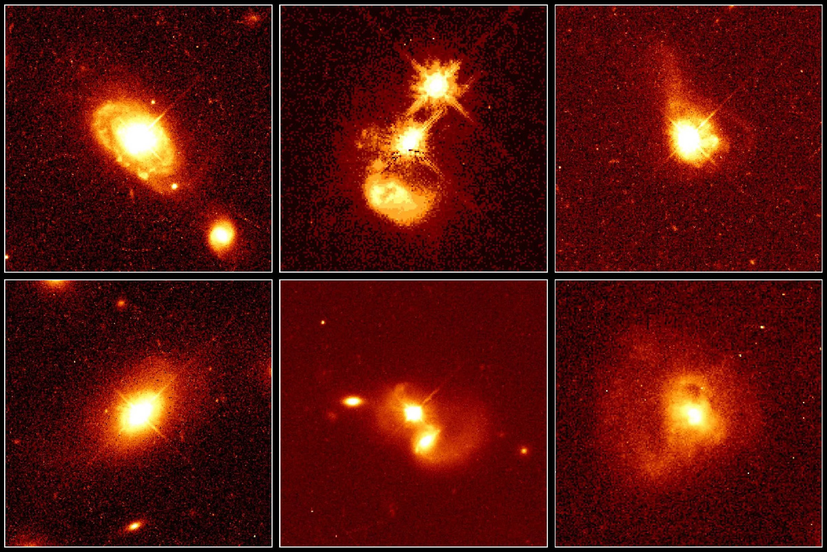 Квазары были обнаружены как объекты с большим красным смещением