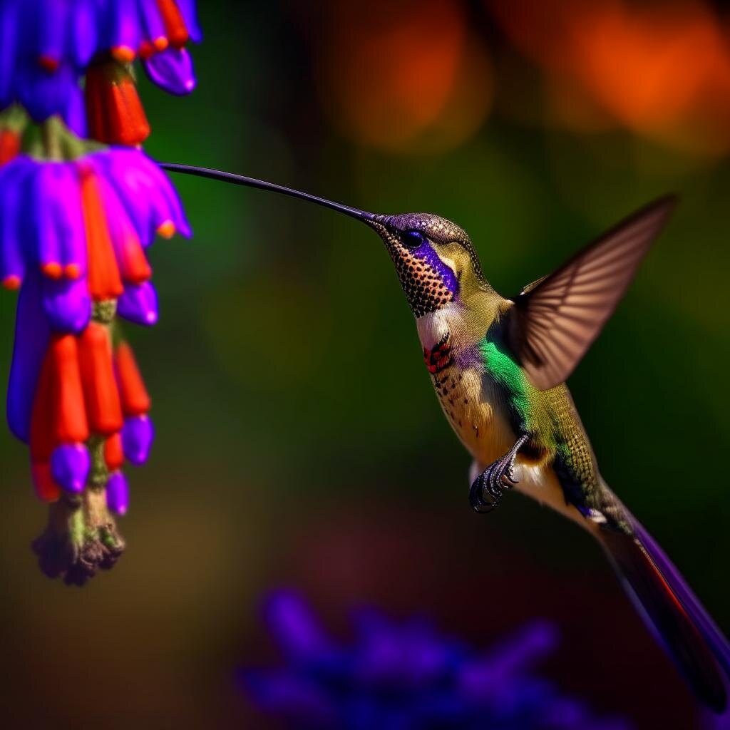 Фото; Колибри, самая маленькая птица на Земле
