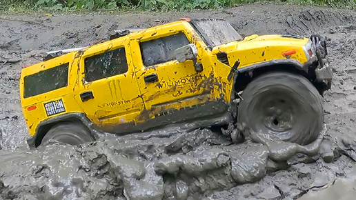 Hummer H2 and FJ Cruiser – Гонки по грязи и лужам на Радиоуправляемых Машинах