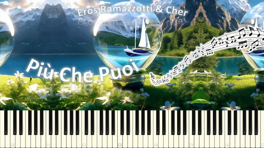 Più Che Puoi (piano tutorial) [НОТЫ + MIDI]