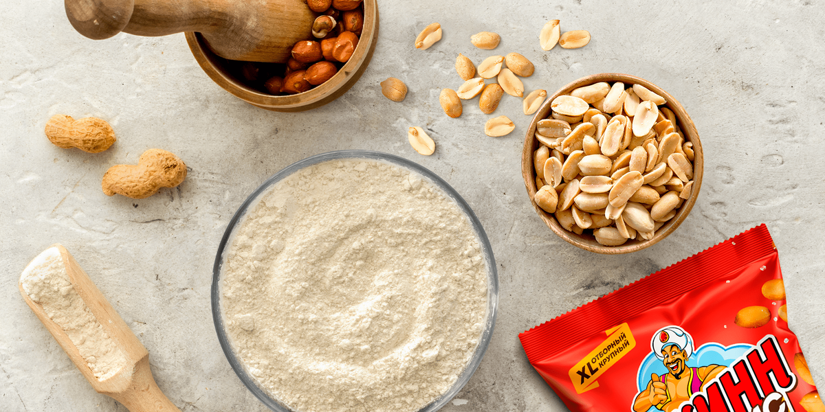 Арахисовая мука добавляет выпечке ореховый вкус