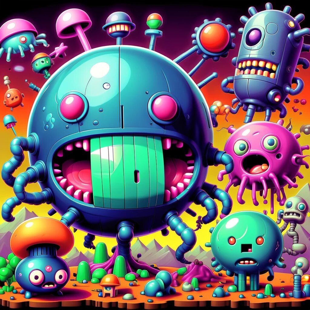 Так видит бактерий полости рта нейросеть. Не очень похоже, ну да она и не микробиолог)