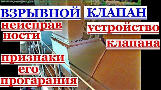 Устройство ОТКИДНЫХ ВЗРЫВНЫХ КЛАПАНОВ,ПРИЗНАКИ ИХ ПРОГОРАНИЯ