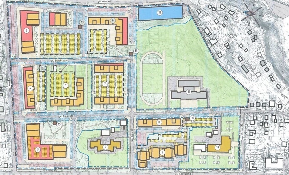 Проект планировки квартала